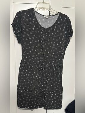 Junk Food Clothing Black Short-Sleeve Dress
